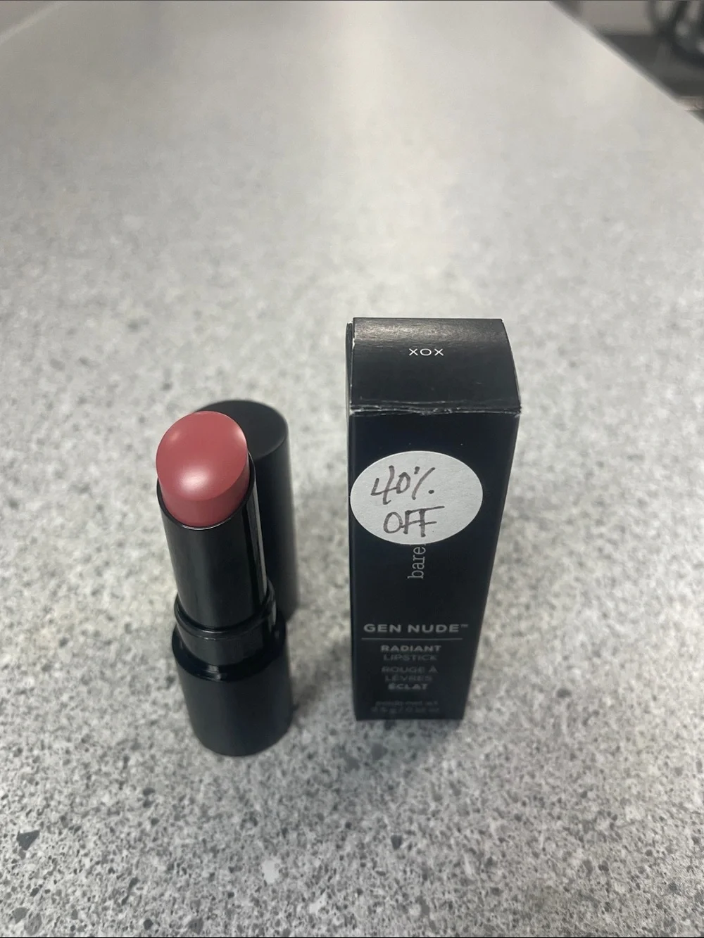 bareMinerals Gen Nude Radiant Lipstick — dusty rose